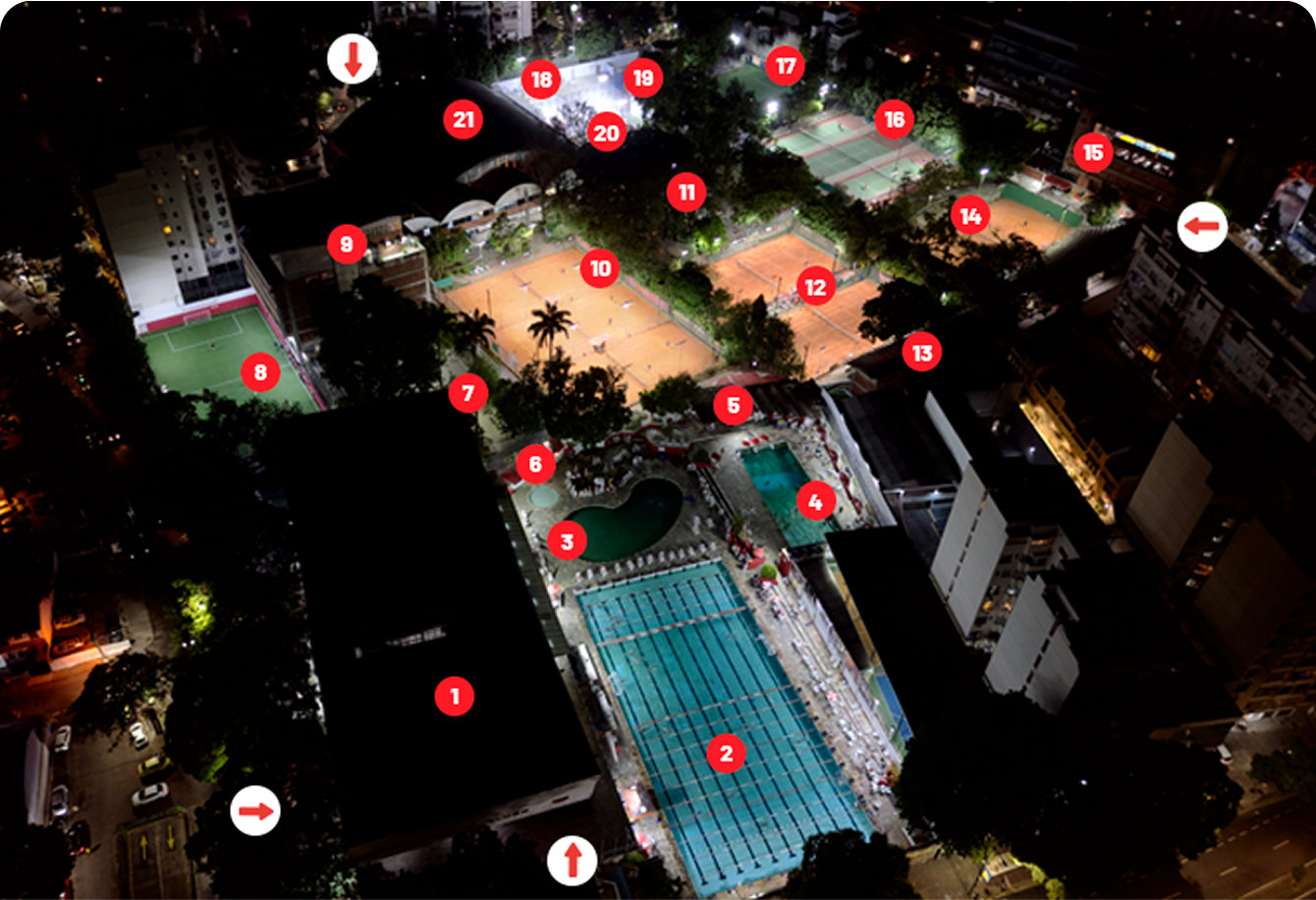 Mapa do clube